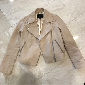 Tan Leather JCrew Jacket